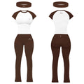 Brown Shirt Set