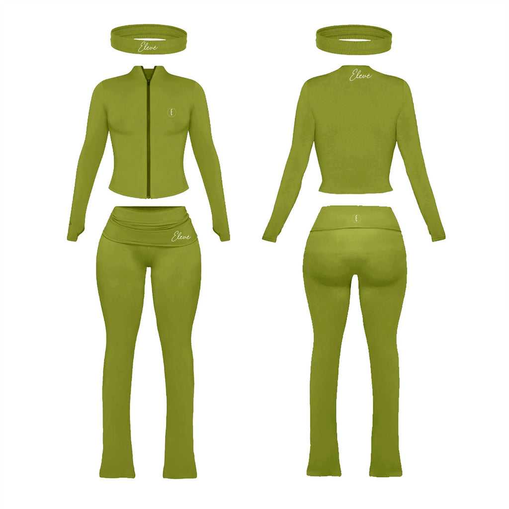 Olive Jacket Set