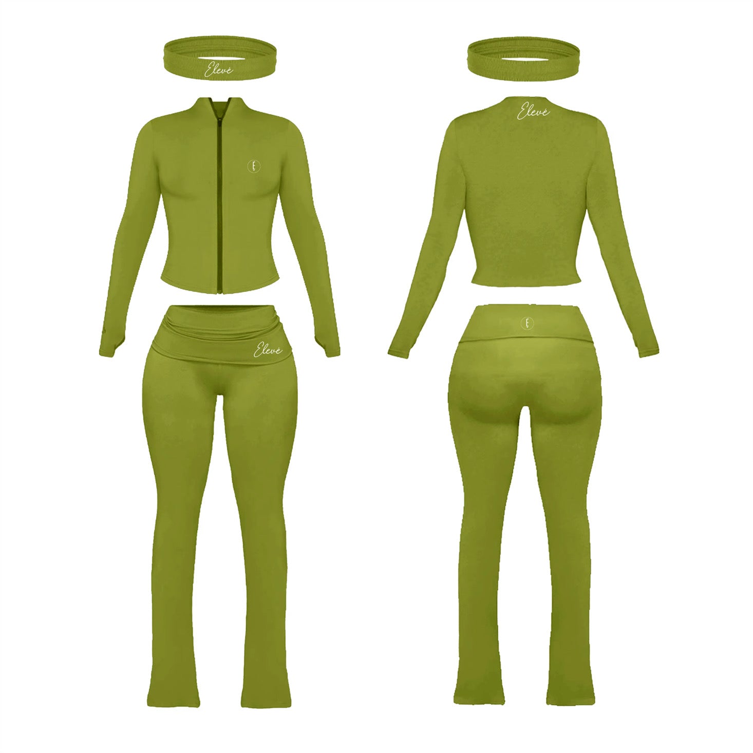 Olive Jacket Set
