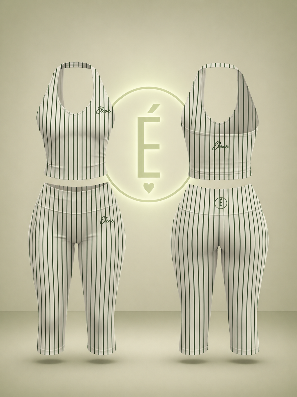 Green Stripe Set