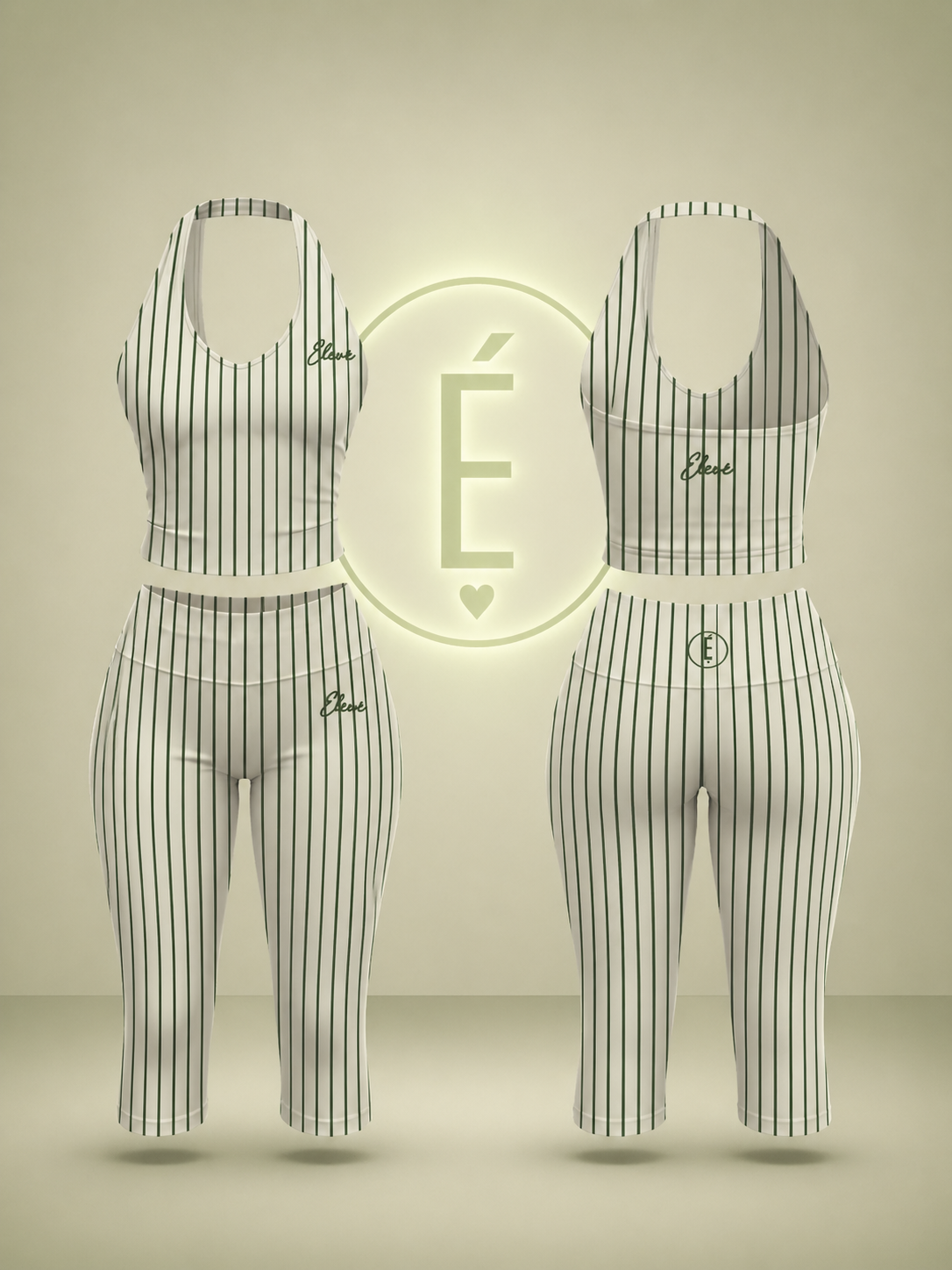 Green Stripe Set